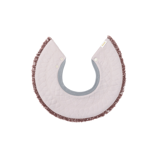 BIB/grid 1 spectrum lilac淡紫色流蘇秋冬口水巾刻字