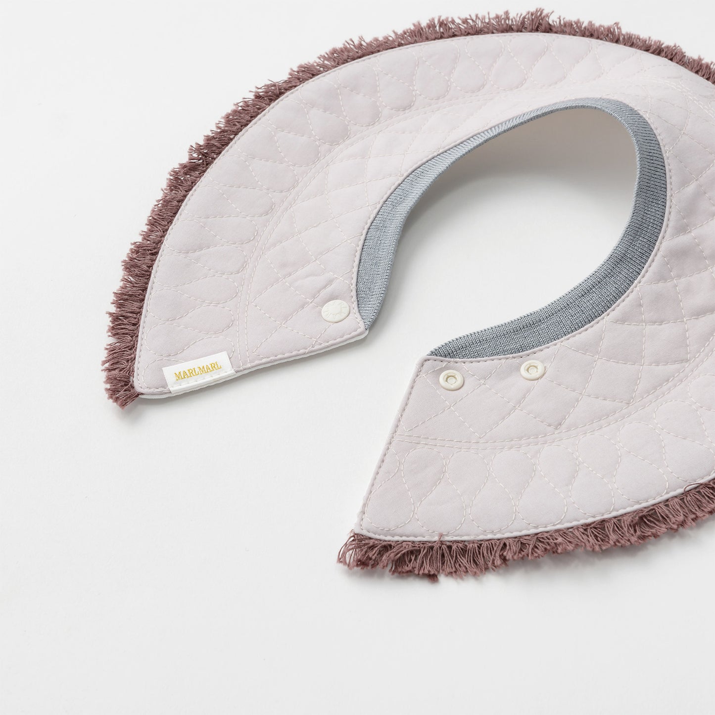 BIB/grid 1 spectrum lilac淡紫色流蘇秋冬口水巾刻字