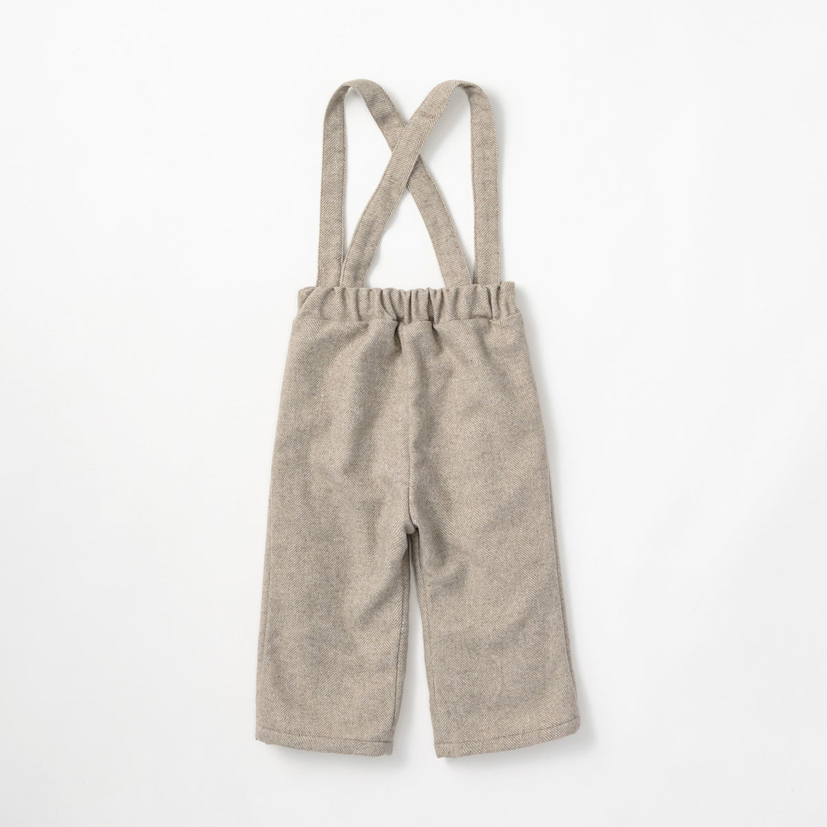 經典燕麥人字紋吊帶西裝褲 slacks alto beige(溫暖燕麥)