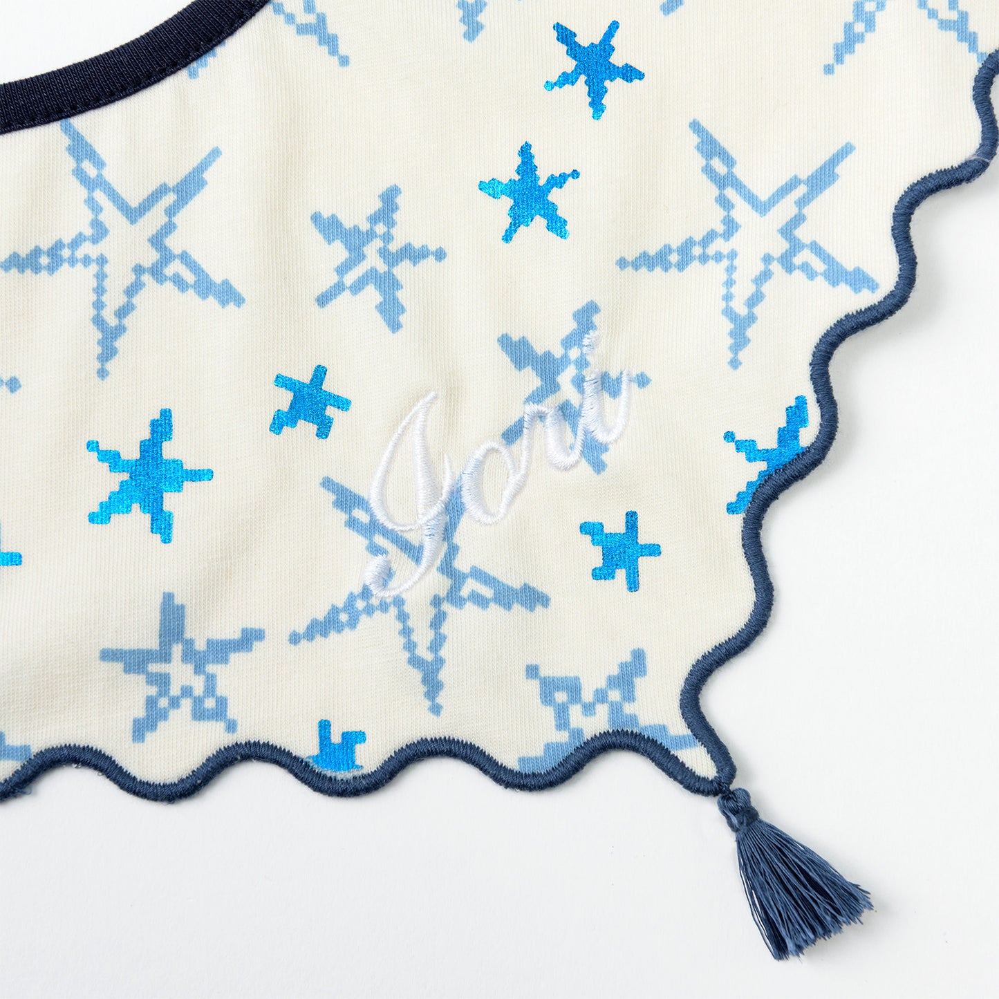 2026新品/joujou sparkle blue流蘇星星嬰兒口水巾