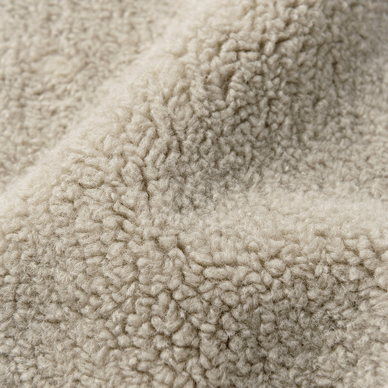 alto mouton greige成長型設計羊毛皮外套1.5~4y