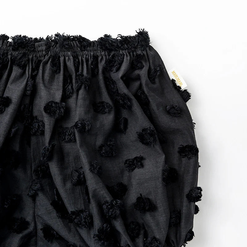 bloomers圓形黑色燈籠褲pompom black男女寶適用0~3歲