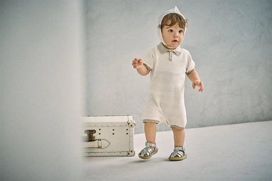 knit polo rompers短袖針織連身衣三色