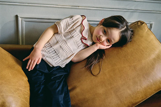 knit frill blouses無縫針織荷葉邊上衣三色