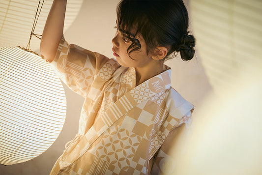 日本夏祭限定/jinbei squares beni和服套裝kimono