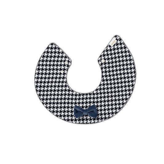 BIB/Dolce houndstooth千格鳥口水巾天鵝絨領結