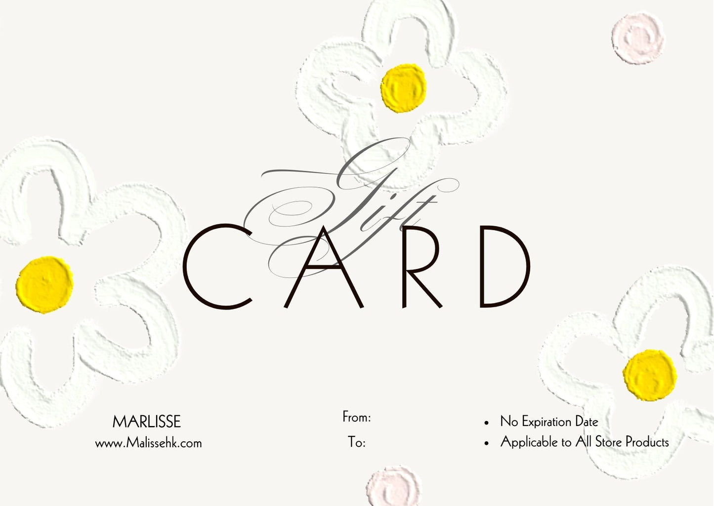 Marlisse Gift Card 禮品卡