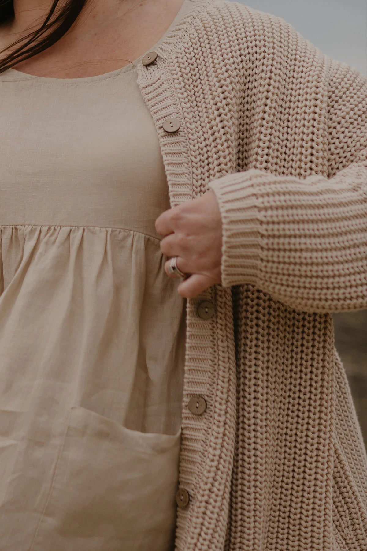 🇬🇧TSF /The Chunky Knit Cardigan - Women's針織開襟衫親子裝