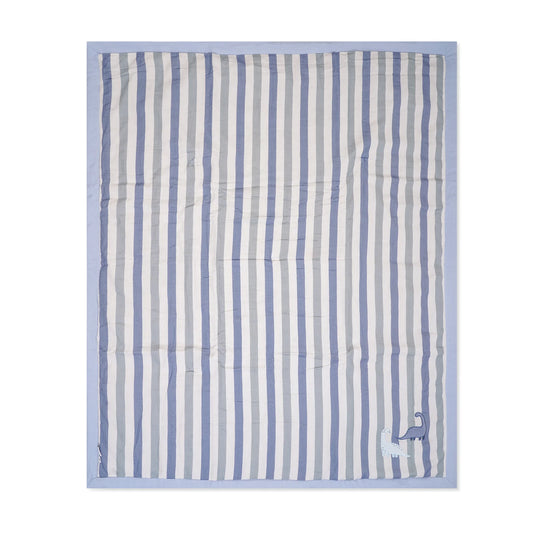 「🇨🇭Elly+lune」Nova Blanket L - Dino Stripe 130x160cm