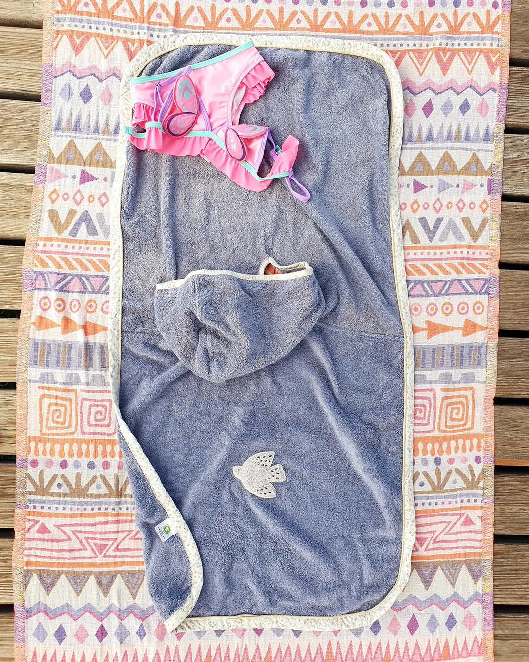 「🇨🇭Elly+lune」Piu Poncho Indigo-GOTS