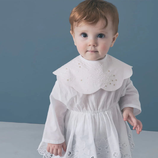 BIB/tamayura 1 tasokare日本製造流星刺繡口水巾圍兜