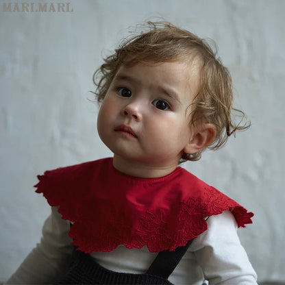 新年團圓系列限定/bib yuan 05 紅梔嬰兒口水巾