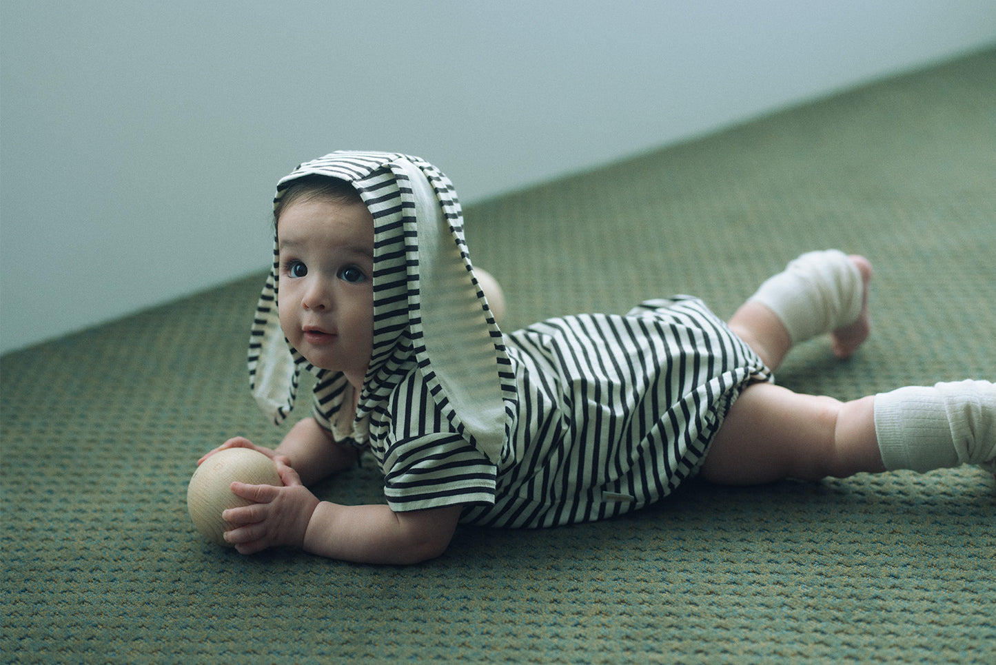 2026SS/lullaby half bunny border春夏兔子睡衣家居服帽子可拆卸