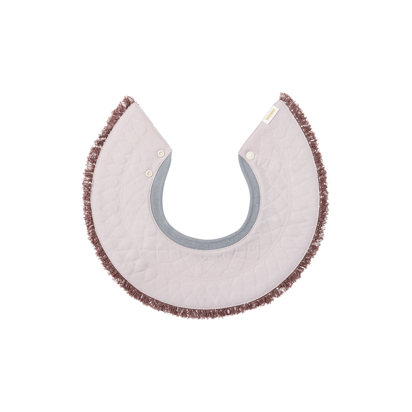 BIB/grid 1 spectrum lilac淡紫色流蘇秋冬口水巾刻字