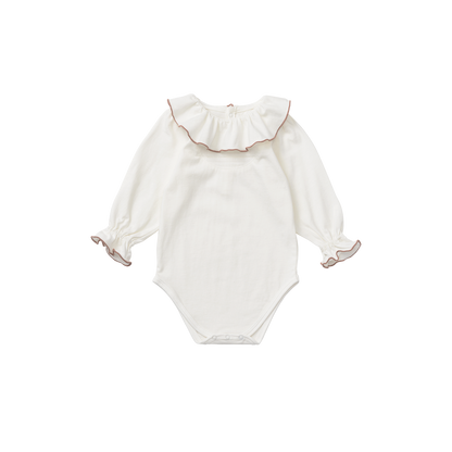 【2025AW】bodysuits pintuck frill針織荷葉邊連身衣