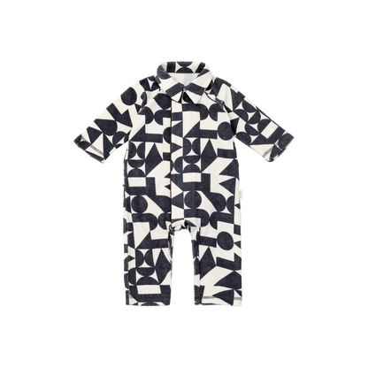 【2025AW預定】calin navy blocks 連身衣0-1歲