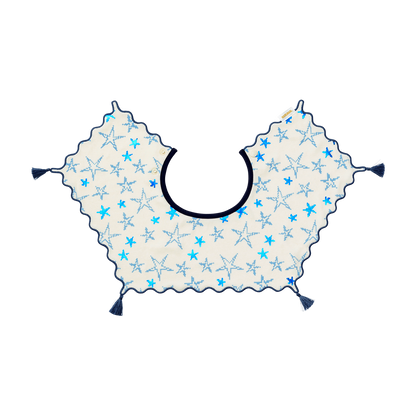 2026新品/joujou sparkle blue流蘇星星嬰兒口水巾