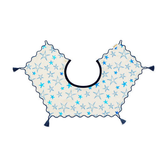 2026新品/joujou sparkle blue流蘇星星嬰兒口水巾