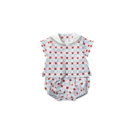 2026新色/PLAYWEAR paddle rompers block blue耐濕耐髒的水陸兩用連身衣