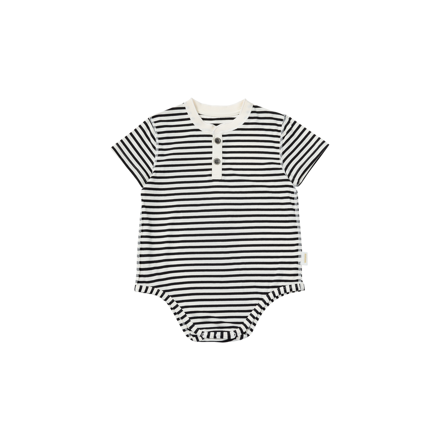 2026SS/jete short sleeve Henley Shirt亨利領連體衣兩色