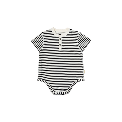 2026SS/jete short sleeve Henley Shirt亨利領連體衣兩色
