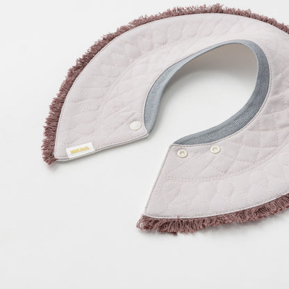 BIB/grid 1 spectrum lilac淡紫色流蘇秋冬口水巾刻字