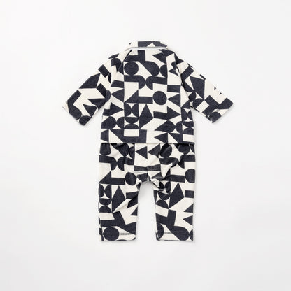 【2025AW預定】calin navy blocks 連身衣0-1歲