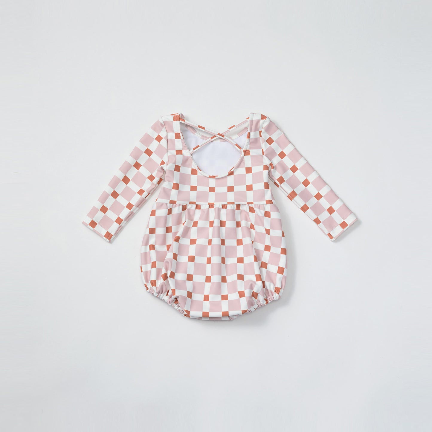 2026SS/swimwear block pink嬰童泳衣