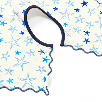 2026新品/joujou sparkle blue流蘇星星嬰兒口水巾