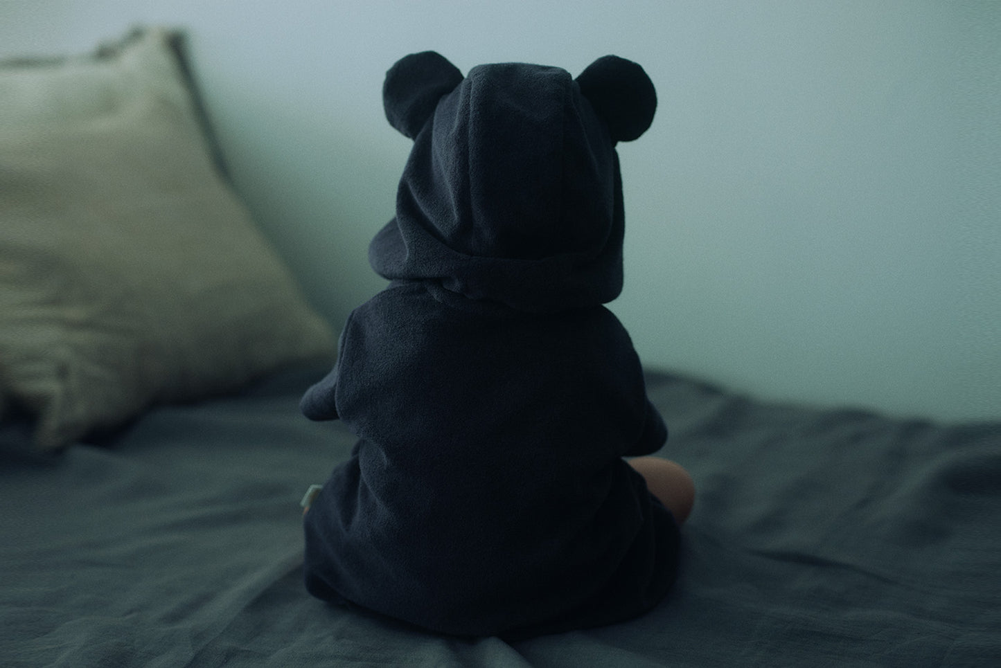 2026SS/lullaby half bear navy春夏小熊家居服深藍色帽子可拆卸