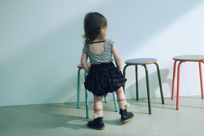 2026SS/prima cap sleeve border連體衣兩色