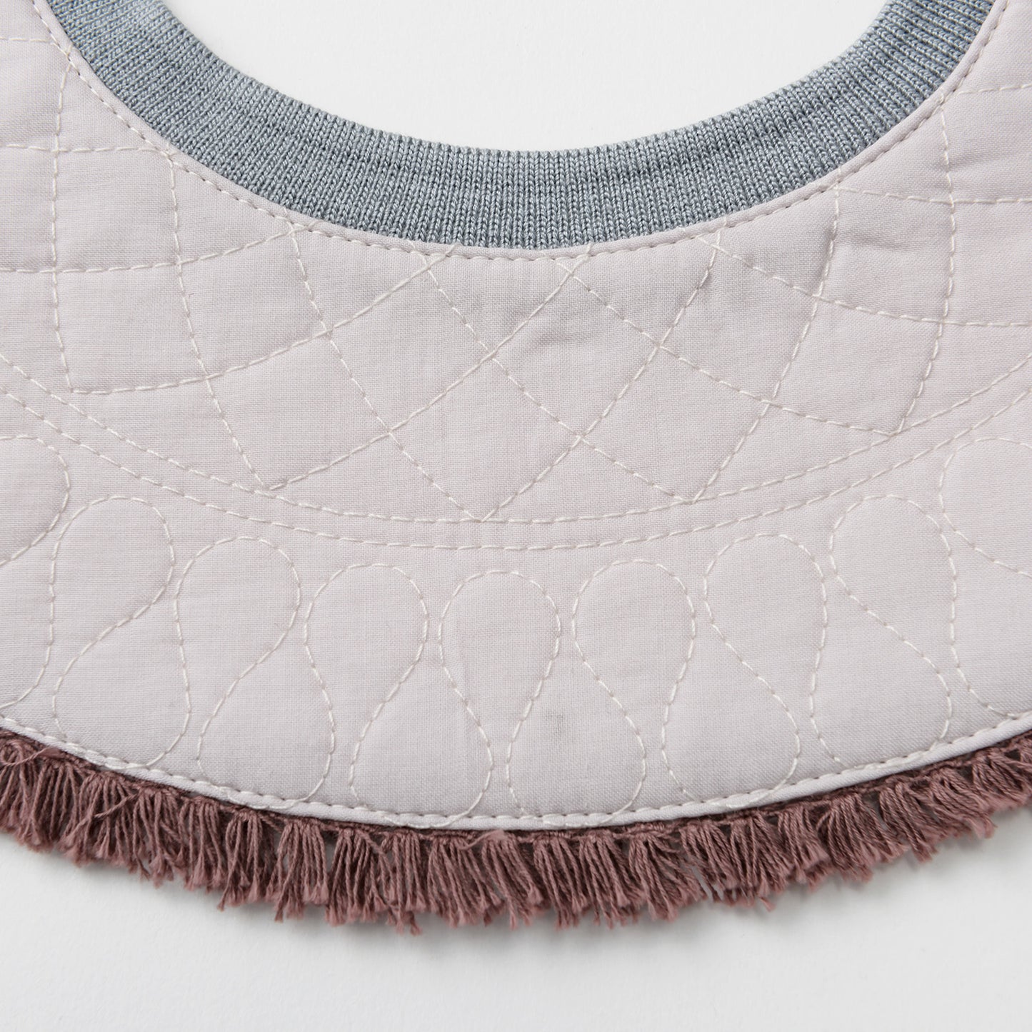 BIB/grid 1 spectrum lilac淡紫色流蘇秋冬口水巾刻字