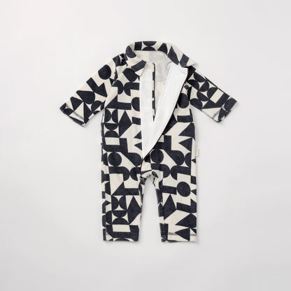 【2025AW預定】calin navy blocks 連身衣0-1歲