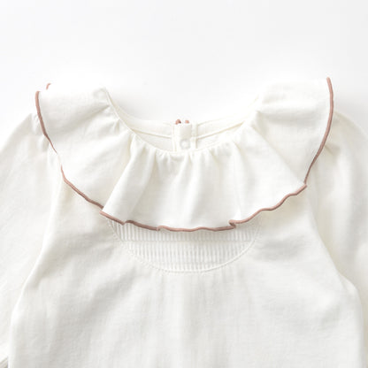 【2025AW】bodysuits pintuck frill針織荷葉邊連身衣