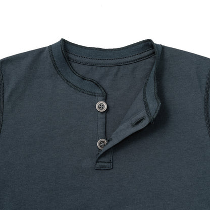 2026SS/jete short sleeve Henley Shirt亨利領連體衣兩色