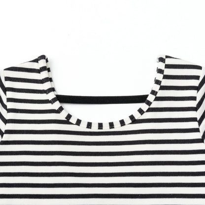 2026SS/prima cap sleeve border連體衣兩色