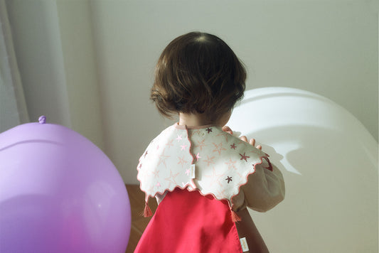 2026新品/joujou sparkle pink流蘇星星口水巾