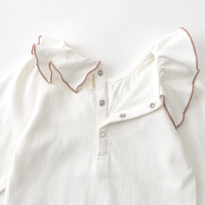 【2025AW】bodysuits pintuck frill針織荷葉邊連身衣