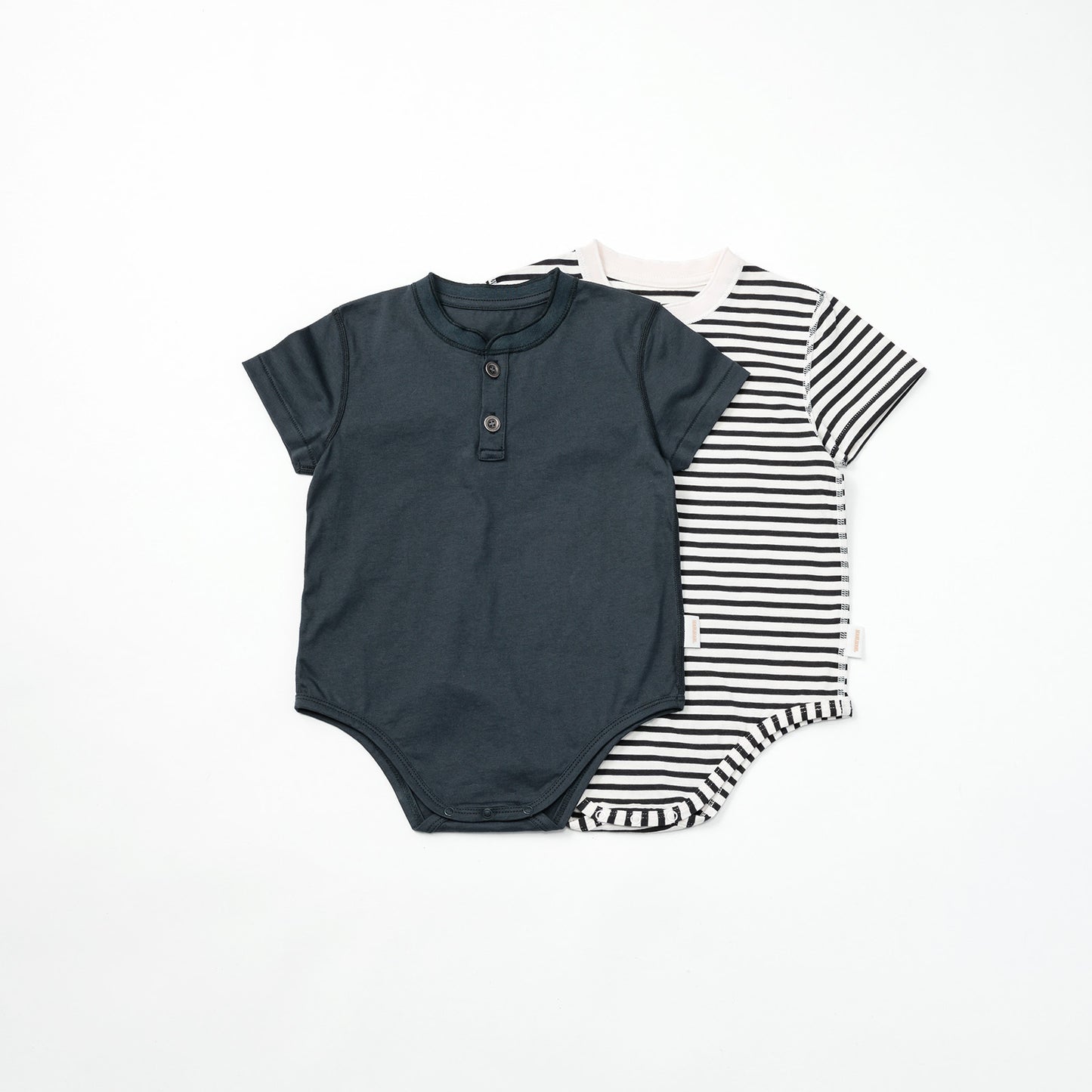 2026SS/jete short sleeve Henley Shirt亨利領連體衣兩色