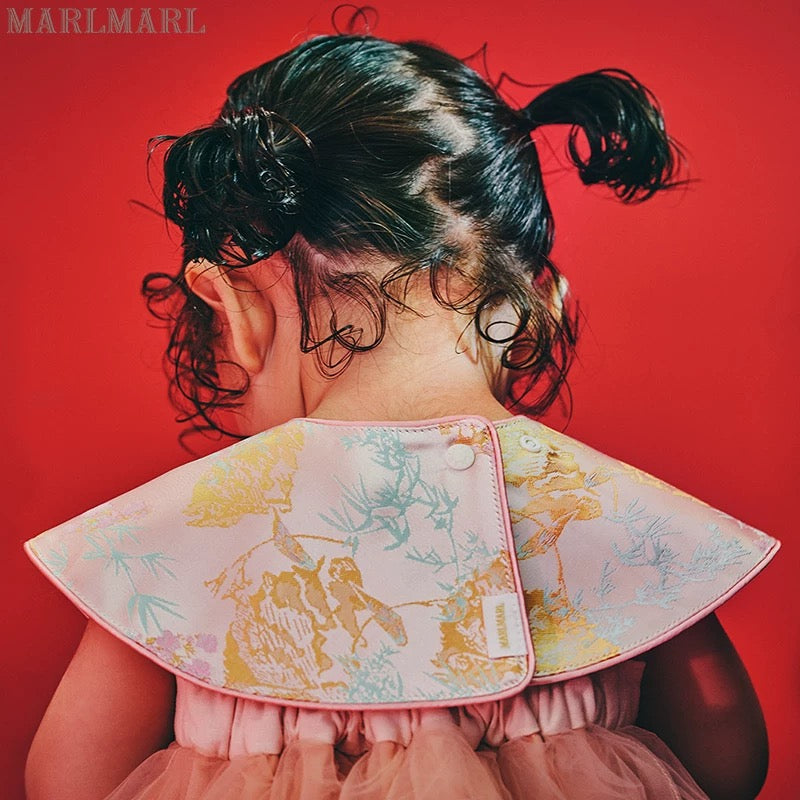 新年團圓系列限定/bib yuan 06 鎏金粉嬰兒口水巾