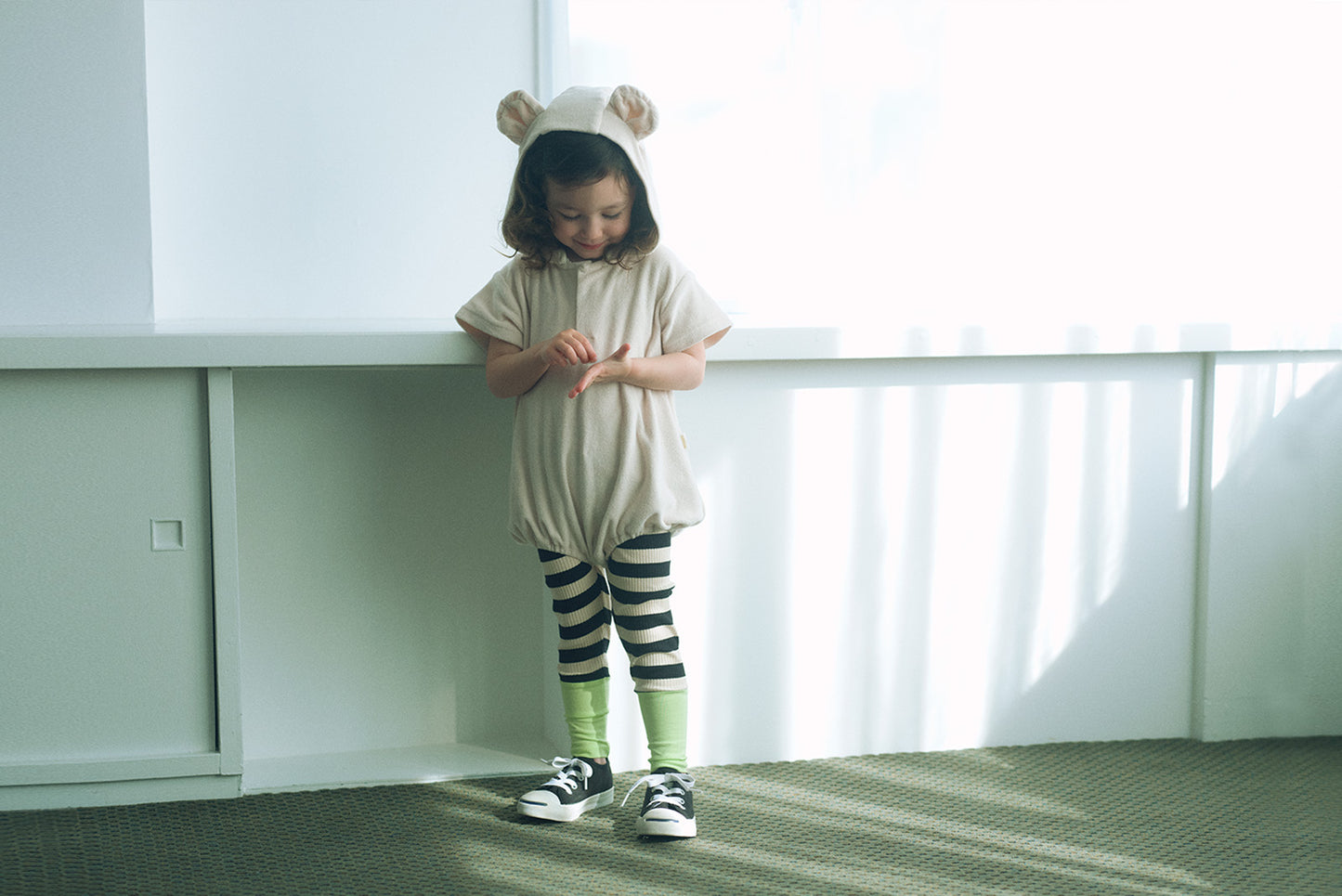 2026SS/lullaby half bear milk春夏小熊家居服帽子可拆卸