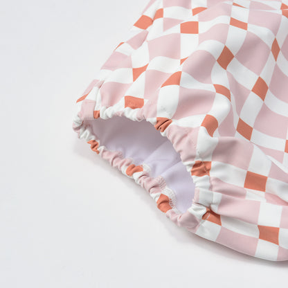 2026SS/swimwear block pink嬰童泳衣