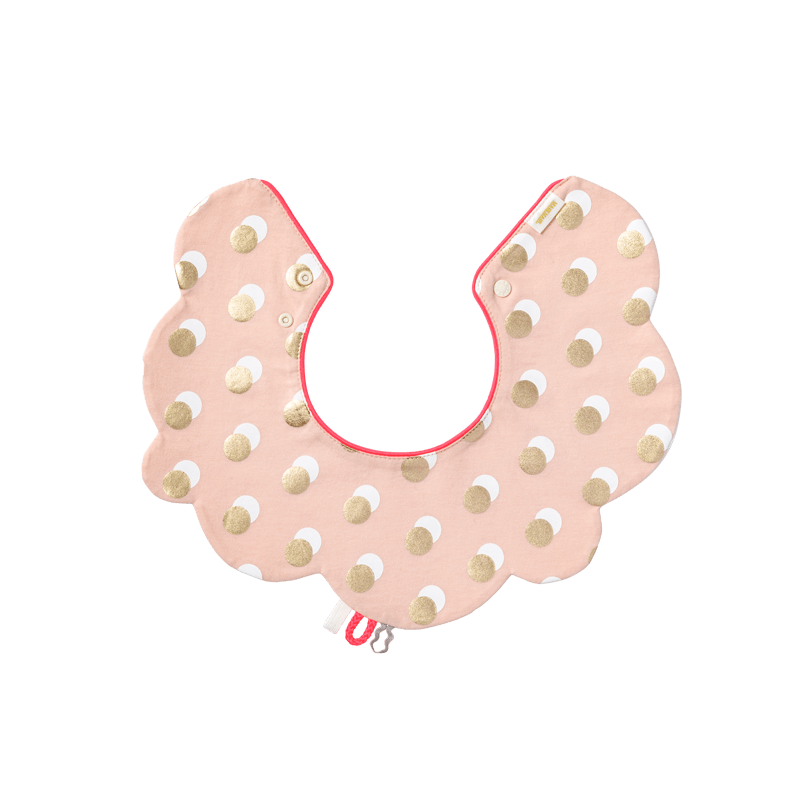 BIB/joujou 3 string pink粉色口水巾