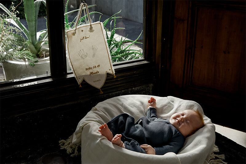 tous les jours box full sun full moon 初生兒長袖內衣三件套套裝組合送禮2色