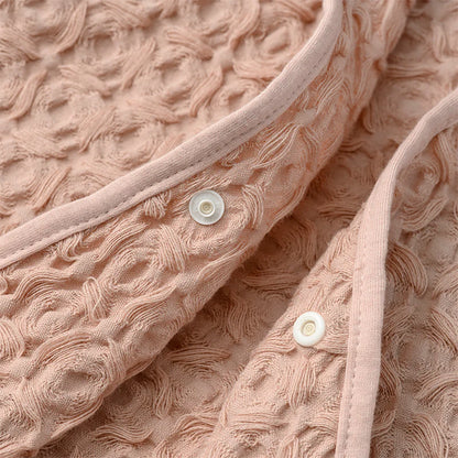 Organic hooded towel多用途華夫格毛巾毯子三色