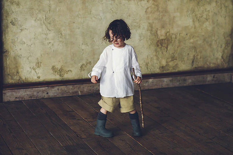 shirts 1 bosom white白色開領襯衫