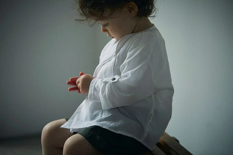 shirts 1 bosom white白色開領襯衫