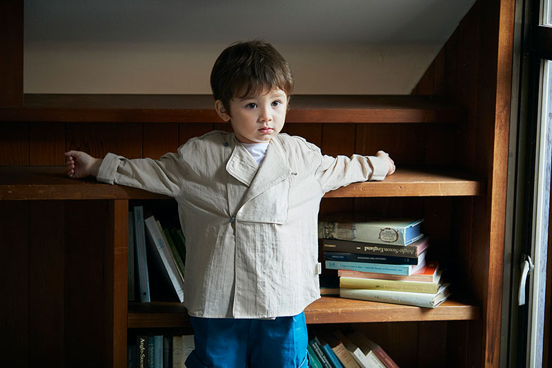 shirts 2 bosom beige開領襯衫