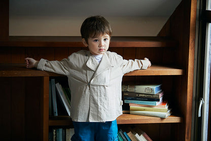 shirts 2 bosom beige開領襯衫