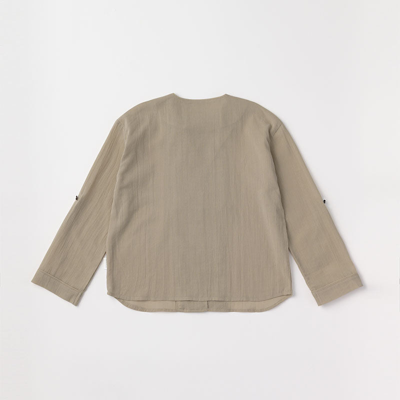 shirts 2 bosom beige開領襯衫